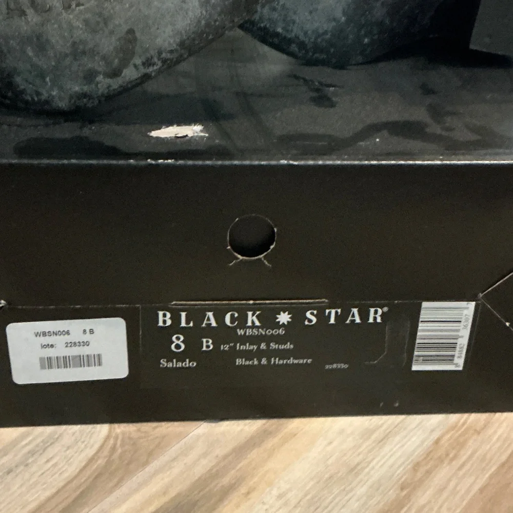 Black Star Cowboy Boots - Picture 5 of 5